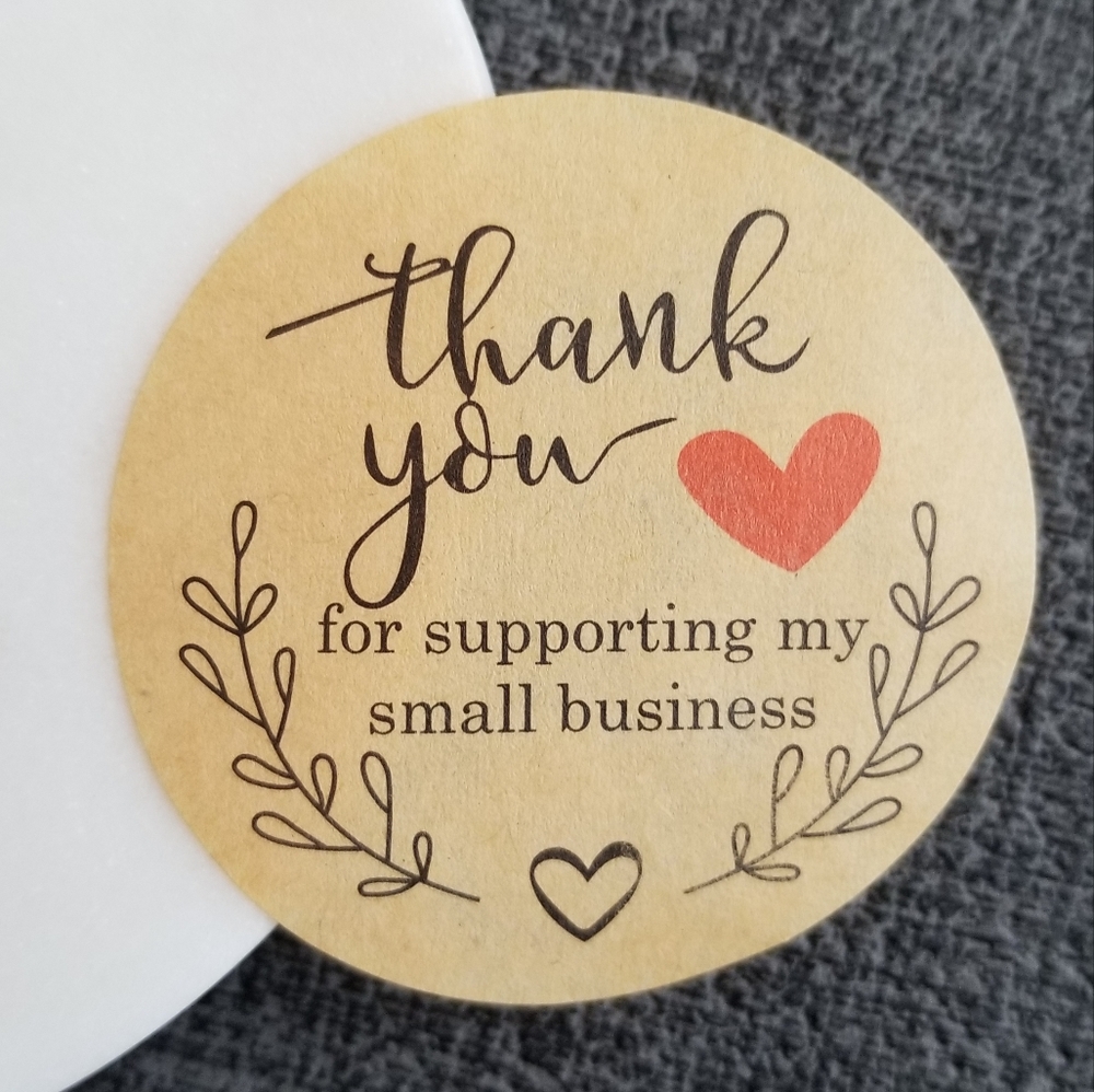 500pc 2" Thank You Stickers - Picture 1 of 1